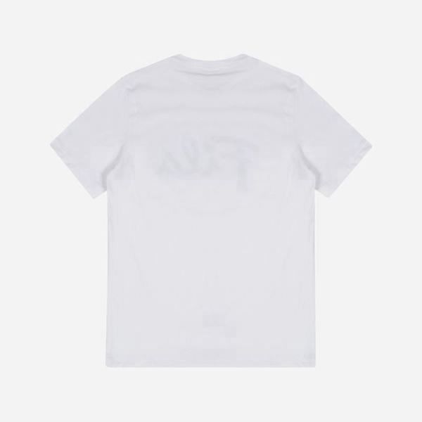 Fila Cursive Logo S/S Men's T-Shirts - White,NZ 815-62107